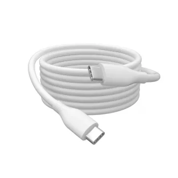 DIGITUS USB-C silikoonist laadimiskaabel USB-C - USB-C USB 2.0 60W - 1m Valge