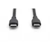 DIGITUS USB-C silikoonist laadimiskaabel USB-C - USB-C USB 2.0 60W - 2m must
