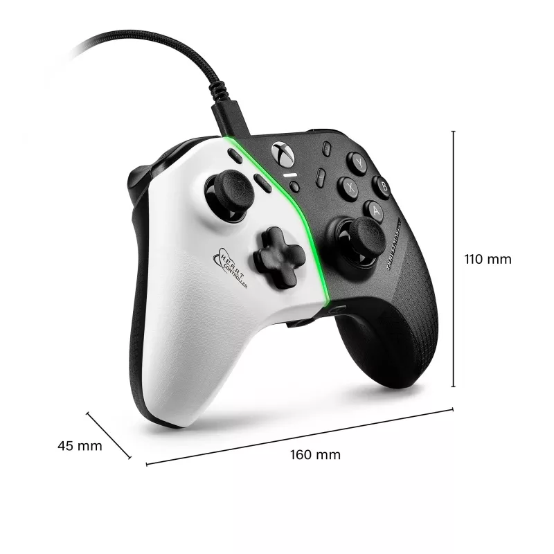Thrustmaster H.E.A.R.T. Must, Valge USB Gamepad PC, Xbox One, Xbox One S, Xbox One X