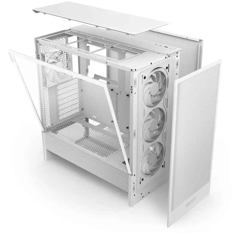 NZXT CPU korpus H7 Flow 2024 RGB Mid Tower Airflow ATX Valge
