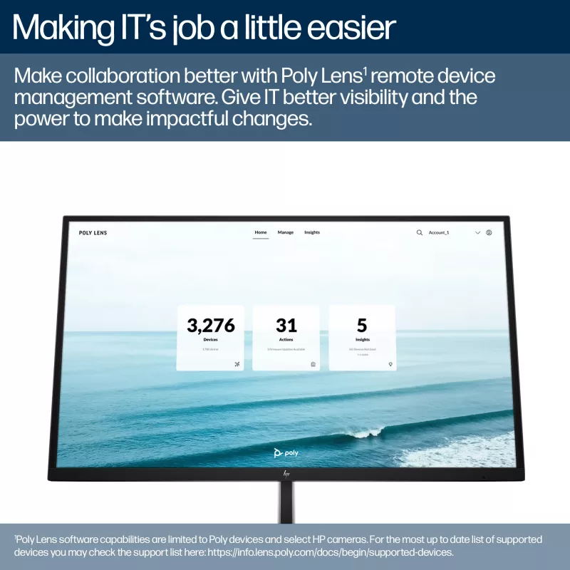 HP Poly Studio E60 nutikaamera 4K MPTZ 12x optilise suumiga