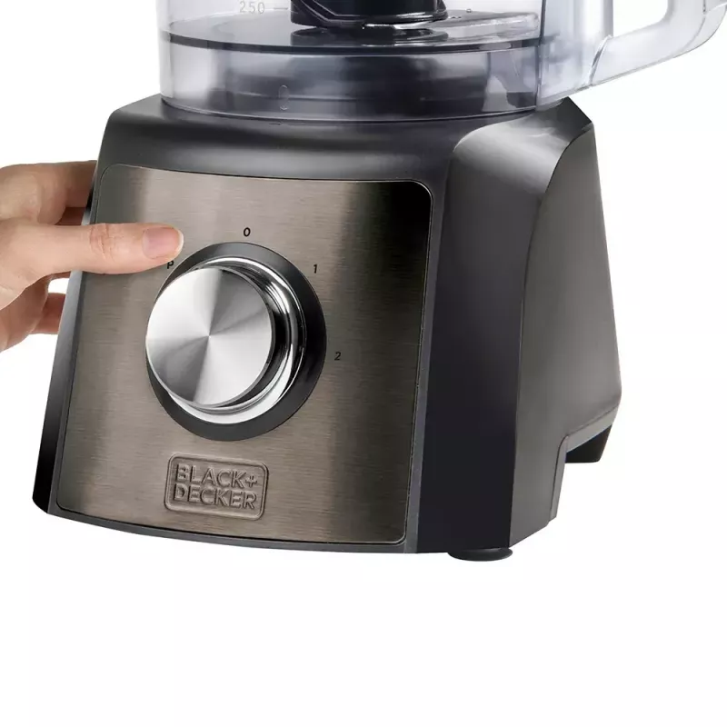 Köögikombain Must & Decker BXFPA1200E — 1200 W, 1,5 L kauss, 2 kiirust, impulss, roostevaba terasest korpus