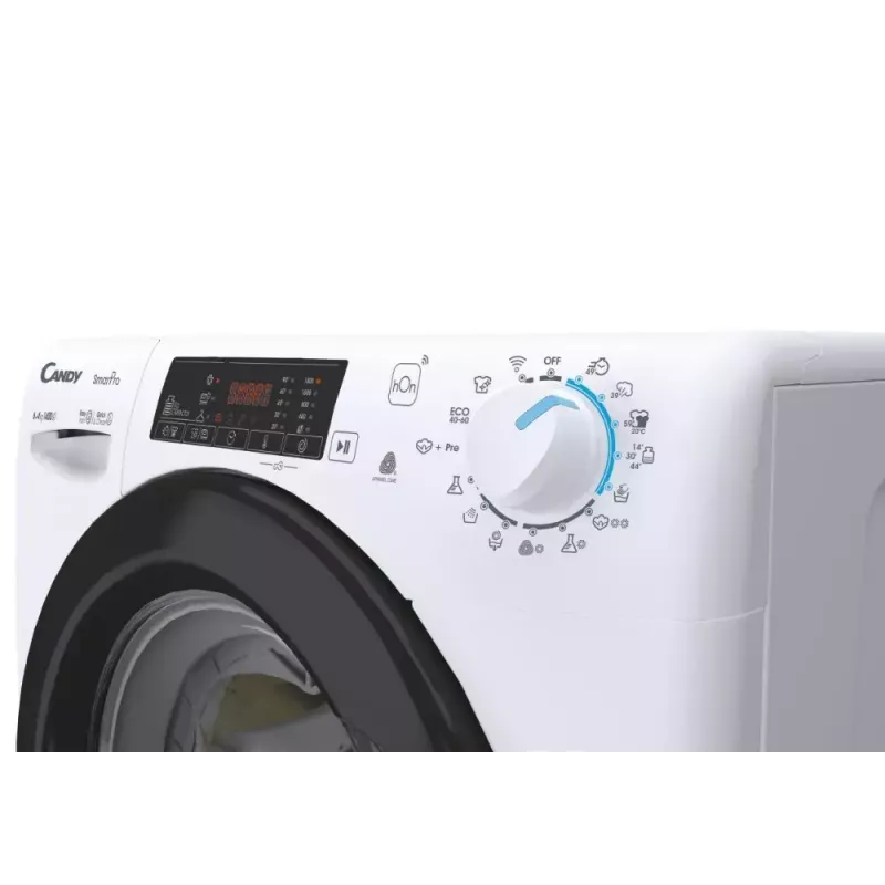 Pesumasin-kuivati Candy Smart Pro CSHW4645TWB3/1-S, vabalt seisev eestlaetav, 4 kg, 1400 p/min, tsentrifuugimise tõhususklass B, valge