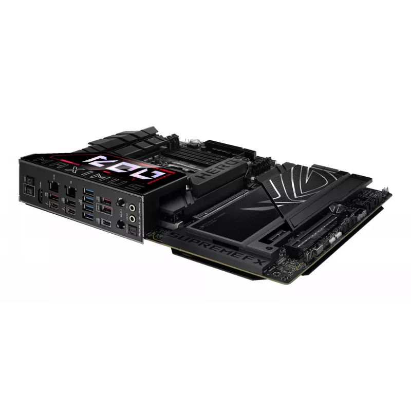 Emaplaat ASUS ROG MAXIMUS Z890 HERO — Intel Z890, LGA 1851, ATX, DDR5, 4 DIMM, 6x M.2, Wi‑Fi 7, 2.5Gb LAN