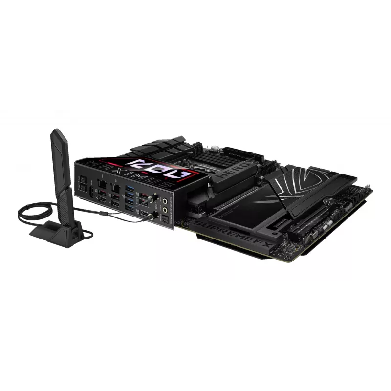 Emaplaat ASUS ROG MAXIMUS Z890 HERO — Intel Z890, LGA 1851, ATX, DDR5, 4 DIMM, 6x M.2, Wi‑Fi 7, 2.5Gb LAN