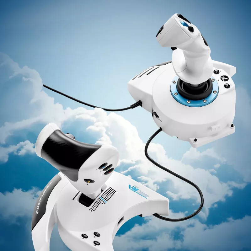 Juhtkang Thrustmaster T.Flight Hotas One Microsoft Flight Simulator Edition USB Must Valge