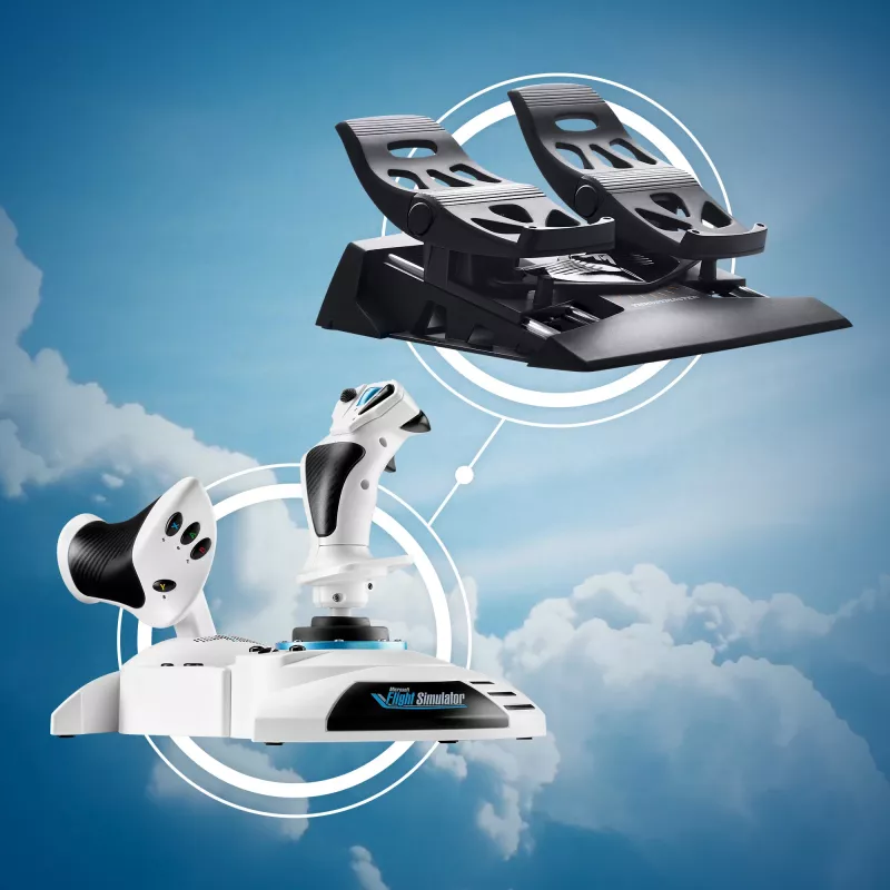 Juhtkang Thrustmaster T.Flight Hotas One Microsoft Flight Simulator Edition USB Must Valge