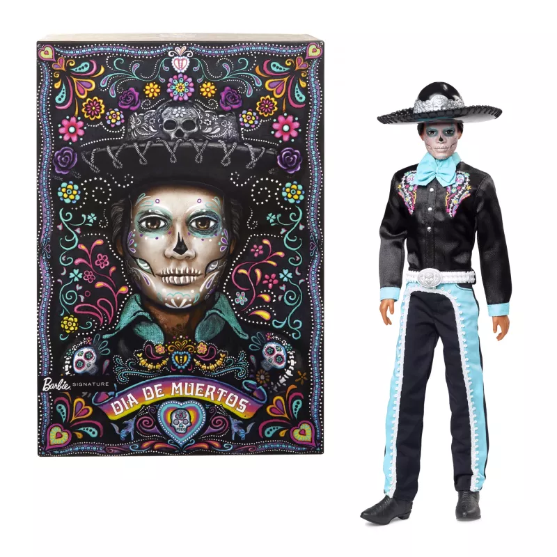 Moedoll Mattel Barbie Ken Dia de Muertos Mitmevärviline 3+