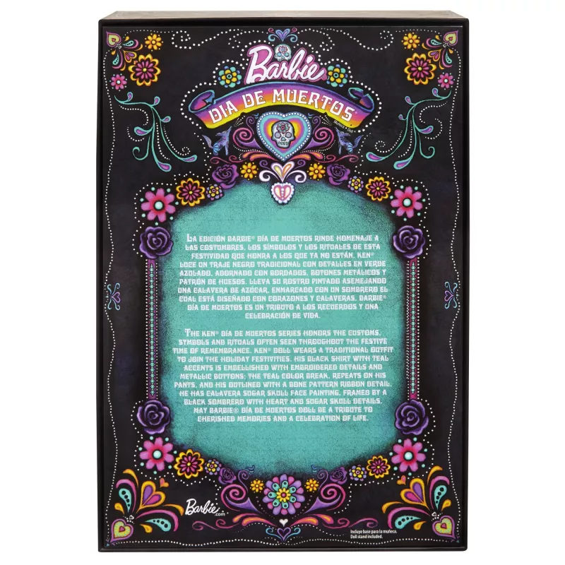 Moedoll Mattel Barbie Ken Dia de Muertos Mitmevärviline 3+