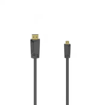 Hama 00205016 HDMI-kaabel 1,5 m HDMI Type A (Standard) HDMI Type D (Micro) Must