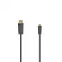 Hama 00205016 HDMI-kaabel 1,5 m HDMI Type A (Standard) HDMI Type D (Micro) Must