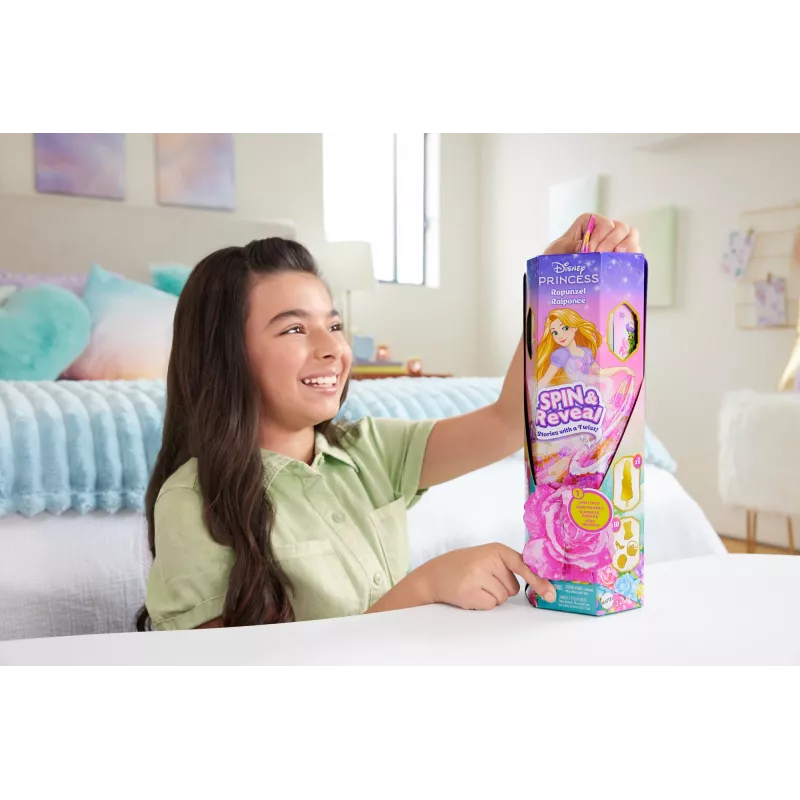 Disney Princess Spin & Reveal Rapunzel moenukk ja aksessuaarid 11 üllatusega