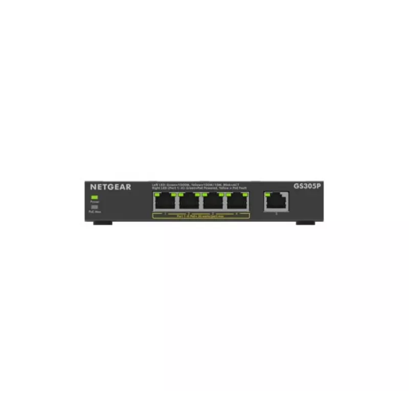 NETGEAR GS305Pv3 Haldamata Gigabit Ethernet (10/100/1000) Power over Ethernet (PoE) Must