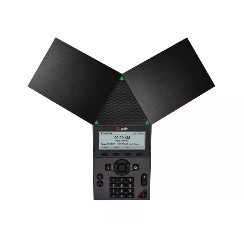 HP Poly Trio 8300 IP konverentsitelefon PoE-toega, must, WPA2-Enterprise, EAP-TLS, HTTPS, ENERGY STAR, 0 - 40 °C, -20 - 70 °C, 5 - 95%