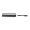 DIGITUS USB-C reisidokk, 7 porti - HDMI / 2x USB-A 3.2 Gen 1 / GbE / SD / MicroSD - 100W USB-C toiteedastus