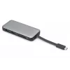 DIGITUS USB-C reisidokk, 7 porti - HDMI / 2x USB-A 3.2 Gen 1 / GbE / SD / MicroSD - 100W USB-C toiteedastus