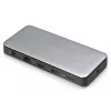 DIGITUS USB-C dokkimisjaam, 11-pordine - 2x HDMI / DP / 2x USB-A 3.2 Gen 2 / USB-C 3.2 Gen 2 / GbE / SD / MicroSD / alalisvoolupistik - 150 vatti max / 3,5 mm