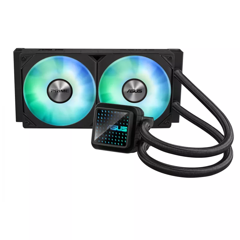 ASUS Prime LC 240 ARGB Arvutikorpus Vedelikjahutuskomplekt 12 cm Must