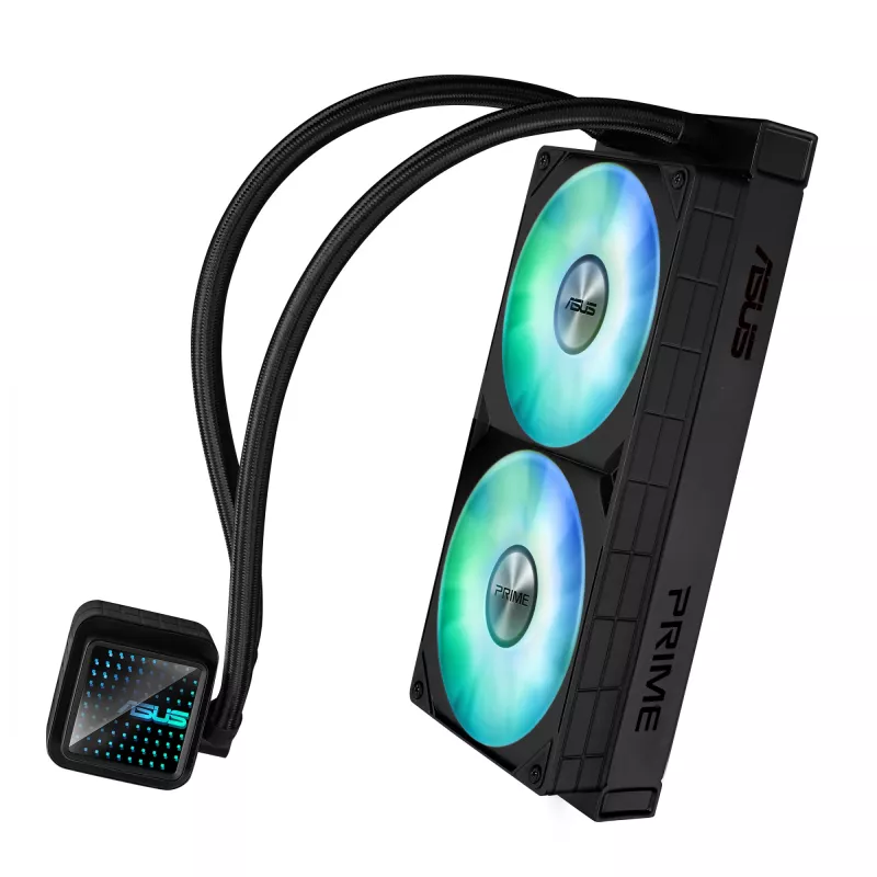 ASUS Prime LC 240 ARGB Arvutikorpus Vedelikjahutuskomplekt 12 cm Must