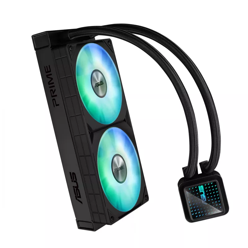 ASUS Prime LC 240 ARGB Arvutikorpus Vedelikjahutuskomplekt 12 cm Must