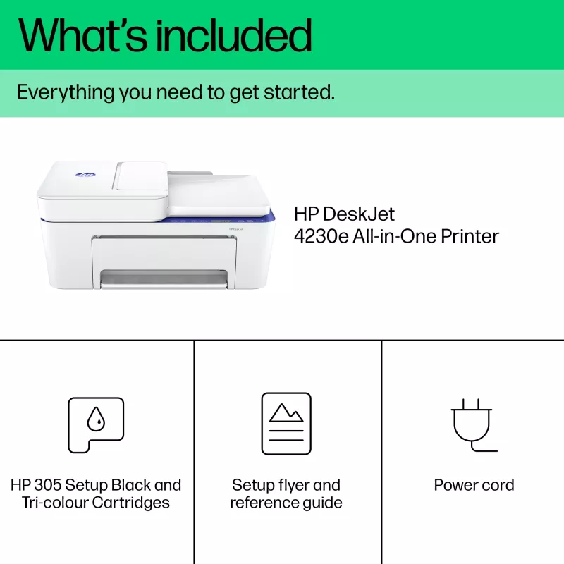 HP DeskJet 4230e juhtmeta mitmeotstarbeline värviprinter, Instant Ink; koopiamasin, skanner