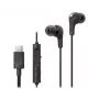 Juhtmega kõrvasisesed kõrvaklapid JVC HA-FR9UC USB-C-ga, 9,2 mm draiverid, 5–22000 Hz, inline-mikrofon ja juhtimine, 1,2 m kaabel, must