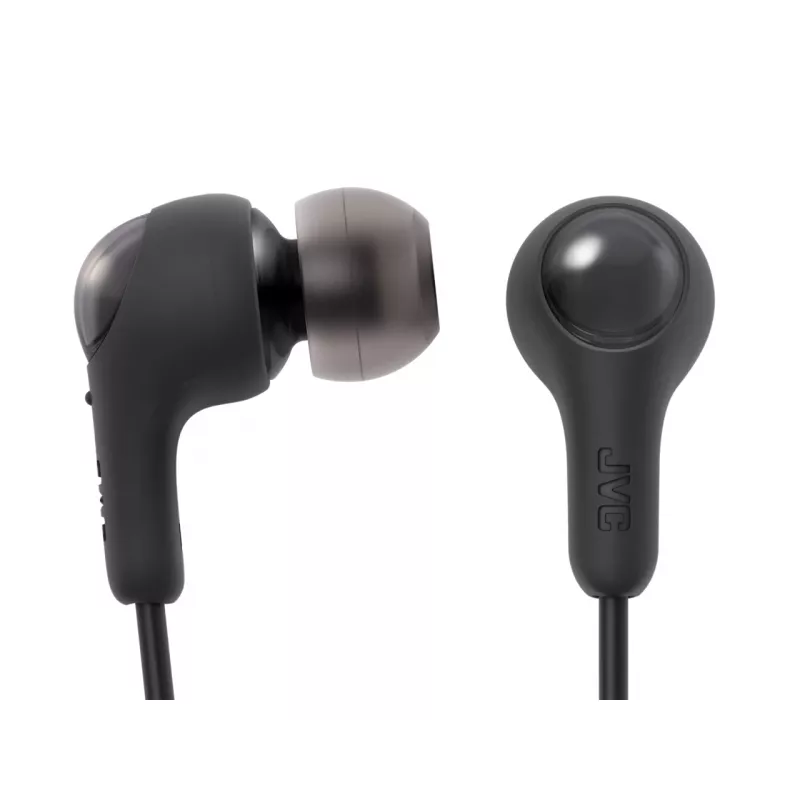 Juhtmega kõrvasisesed kõrvaklapid JVC HA-FR9UC USB-C-ga, 9,2 mm draiverid, 5–22000 Hz, inline-mikrofon ja juhtimine, 1,2 m kaabel, must