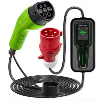 EV mobiillaadija QOLTEC 52467 Type 2, 11 kW, 3-faasiline