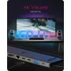 ICY BOX 11-in-1 via USB USB-C, juhtmega, USB 3.2 Gen 1 (3.1 Gen 1) USB-C, 100 W, 3,5 mm, 10,100,1000 Mbit/s, antratsiit, must