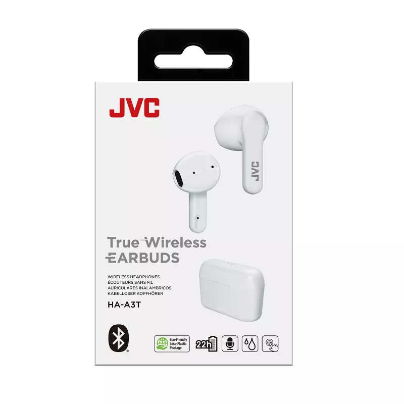 JVC TWS Stix valge, True Wireless Stereo (TWS), kõned/muusika, 20 - 20000 Hz, 8,2 g, peakomplekt, valge
