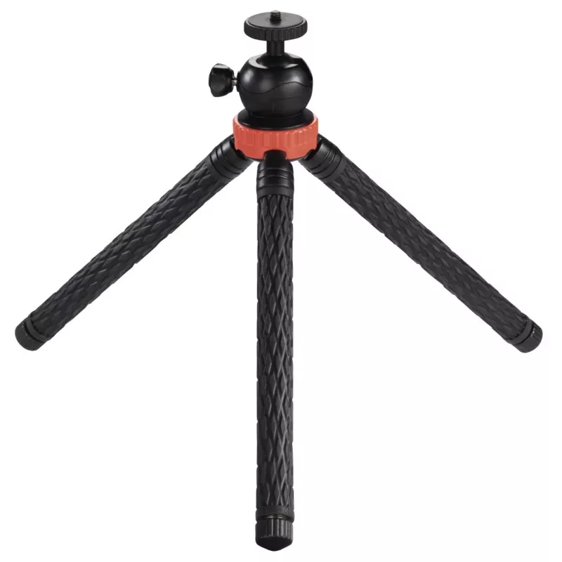 Hama Traveller Pro statiiv nutitelefonile/action-kaamerale 3 jalga must, punane