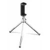 Hama Fancy 2in1 Mini Tripod for Mobile Phone & Camera (¼), Travel Tripod, 16cm, silver