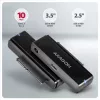 Axagon ADSA-FPX USB-C 10Gbps FAST PORT X adapter 2.5-tollistele/3.5-tollistele SSD/HDD-dele