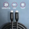 Axagon BUCM32-CM05AB SPEED+ USB-C <> USB 20Gbps/100W kaabel 0,5 m