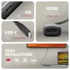 Axagon RVC-HI8KPD, USB-C -> HDMI 2.1 adapter, 8K/60Hz, 4K/144Hz, HDR10+, PD100W