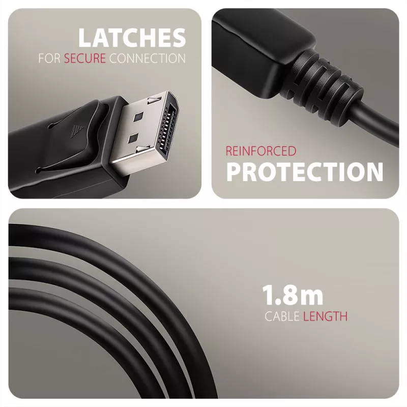 Axagon RVD-HI20C2 DisplayPort -> HDMI 2.0b kaabel 1,8m, 4K/60Hz