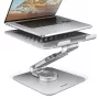 Axagon STND-LR alumiiniumist alus 360° pöörlemisega sülearvutitele 10 inch–17,3 inch. Reguleeritav kõrgus ja nurk.