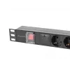 PDU Lanberg PDU-06F-0200-BK 6 vahelduvvoolu pistikupesa 1U Must