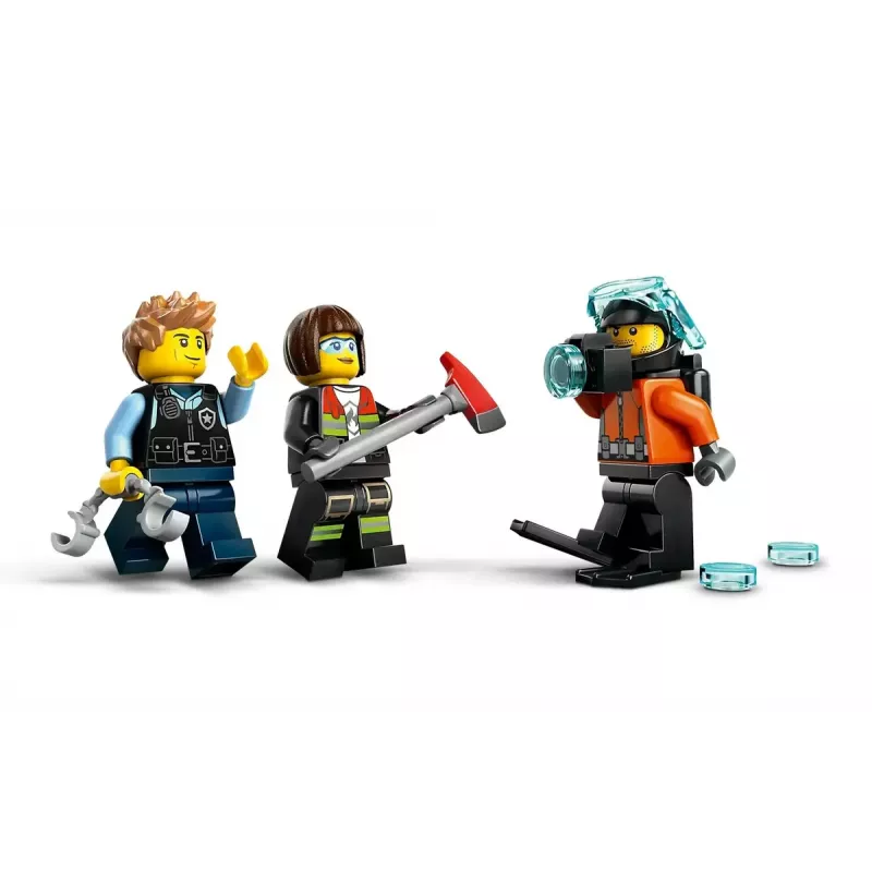 Konstruktor LEGO City kombinatsioonikomplekt 60462 — helikopter ja tuletõrjeauto, 874 tükki, 3 minifiguuri, vanus 7+