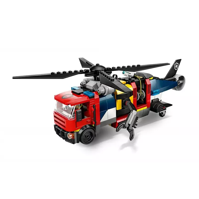 Konstruktor LEGO City kombinatsioonikomplekt 60462 — helikopter ja tuletõrjeauto, 874 tükki, 3 minifiguuri, vanus 7+