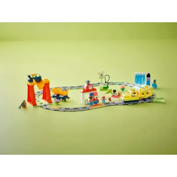 Mängurongikomplekt LEGO DUPLO 10428 Big Interactive Community Train — suur interaktiivne rong väikelastele