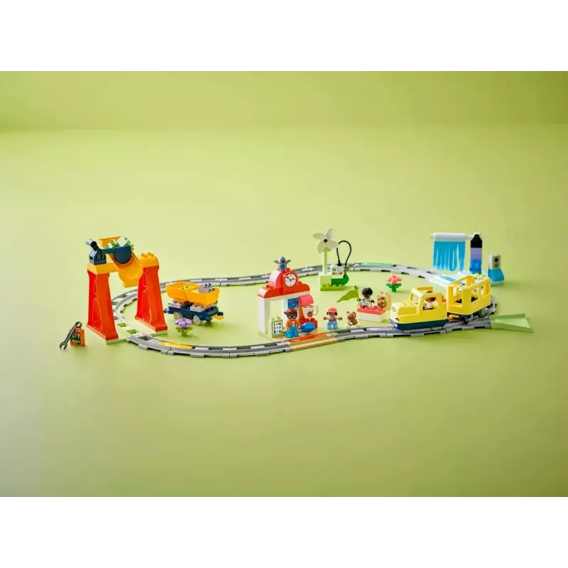 Mängurongikomplekt LEGO DUPLO 10428 Big Interactive Community Train — suur interaktiivne rong väikelastele
