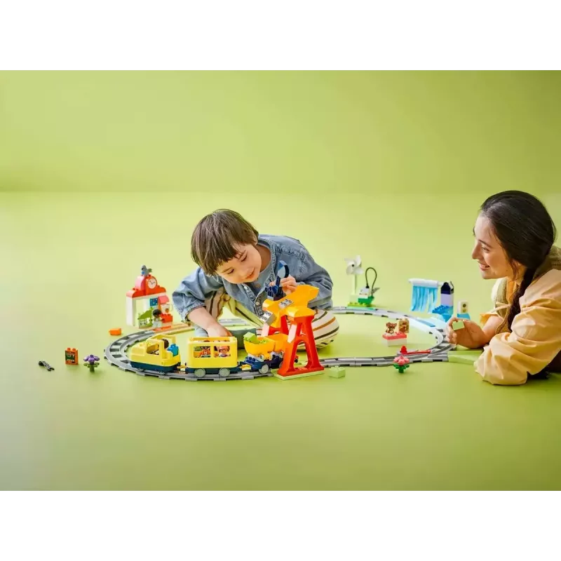 Mängurongikomplekt LEGO DUPLO 10428 Big Interactive Community Train — suur interaktiivne rong väikelastele