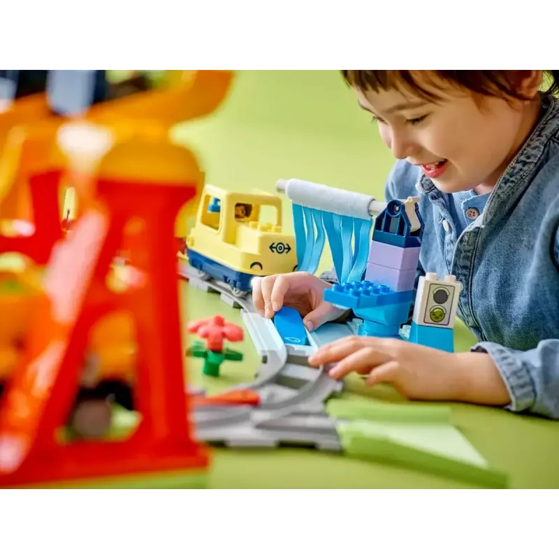 Mängurongikomplekt LEGO DUPLO 10428 Big Interactive Community Train — suur interaktiivne rong väikelastele