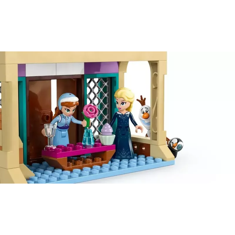 LEGO ehitusmänguasi Disney Princess Arendelle loss 43265 — 177 osa, 3 minifiguuri, vanusele 5+, väljapanekomplekt (250×60×40 mm)