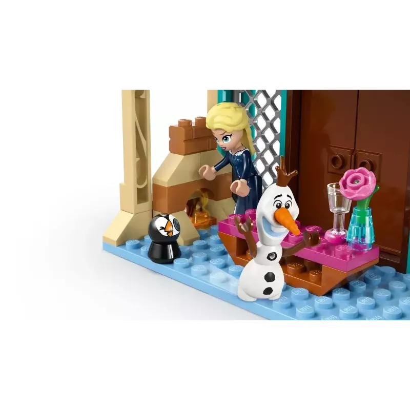 LEGO ehitusmänguasi Disney Princess Arendelle loss 43265 — 177 osa, 3 minifiguuri, vanusele 5+, väljapanekomplekt (250×60×40 mm)