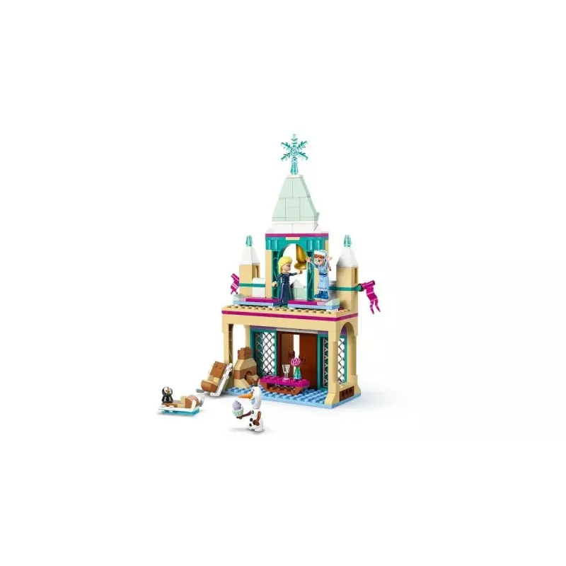 LEGO ehitusmänguasi Disney Princess Arendelle loss 43265 — 177 osa, 3 minifiguuri, vanusele 5+, väljapanekomplekt (250×60×40 mm)