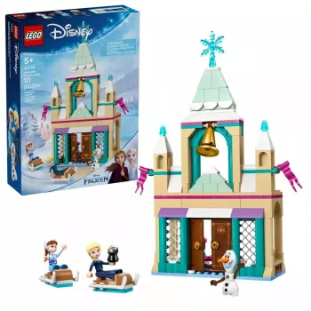 LEGO ehitusmänguasi Disney Princess Arendelle loss 43265 — 177 osa, 3 minifiguuri, vanusele 5+, väljapanekomplekt (250×60×40 mm)