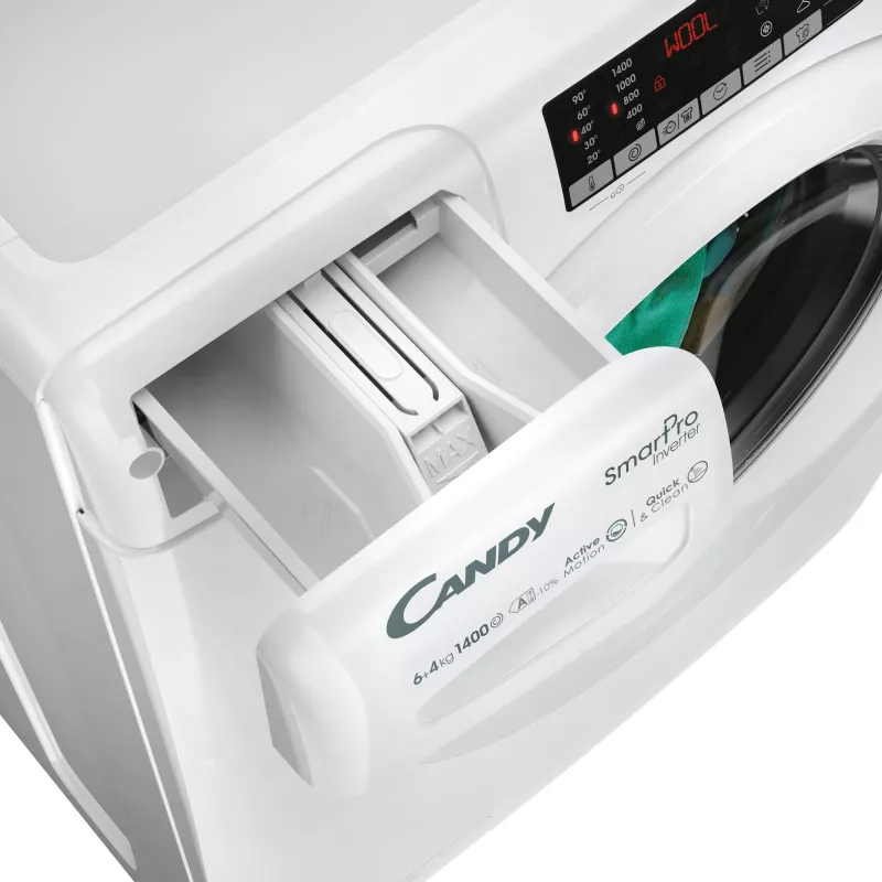 Candy Smart Pro COW 4644TWM6/1-S pesumasin-kuivati Eraldiseisev Eestlaetav Valge