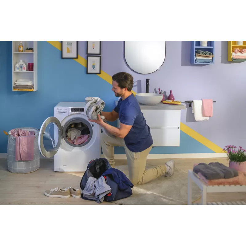Candy Smart Pro COW 4644TWM6/1-S pesumasin-kuivati Eraldiseisev Eestlaetav Valge
